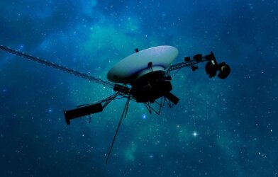Voyager 1 space probe in interstellar space