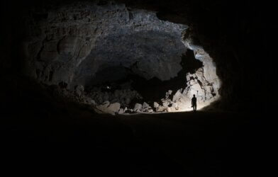 lava cave in the Umm Jirsan Cave system