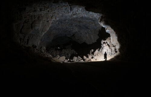 lava cave in the Umm Jirsan Cave system
