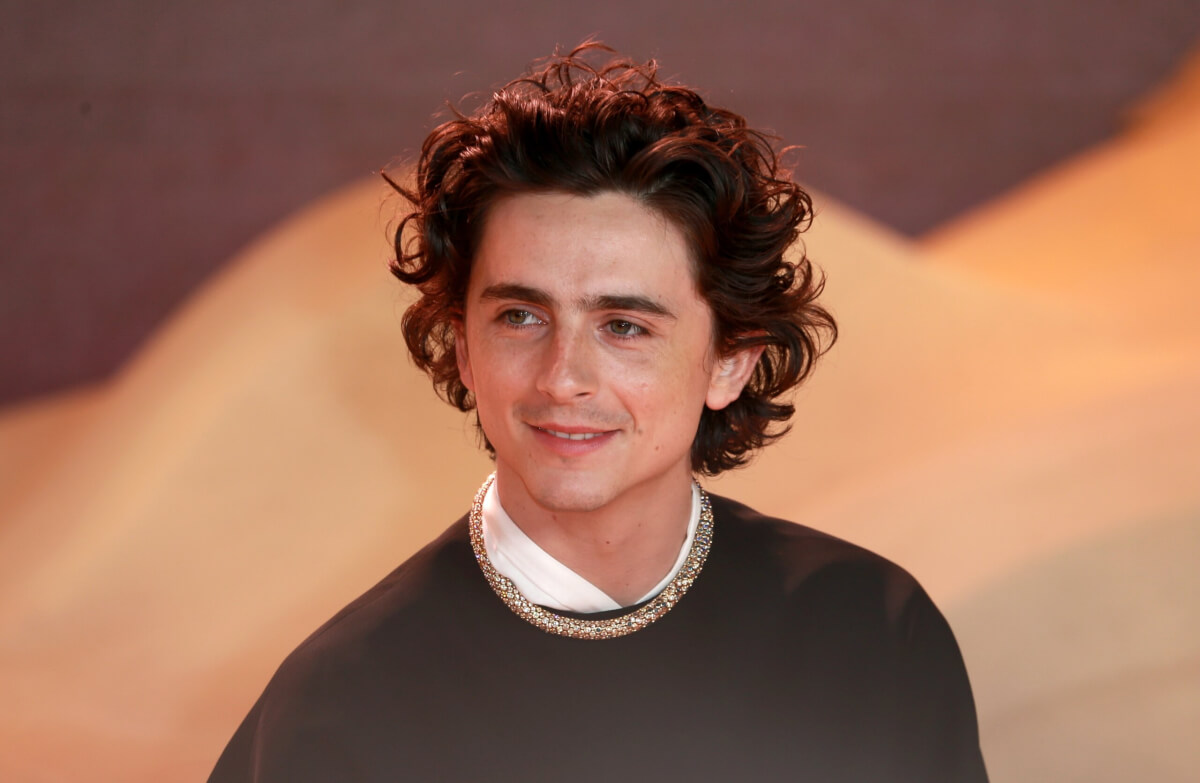 Timothée Chalamet attends the World Premiere of "Dune: Part Two" in 2024