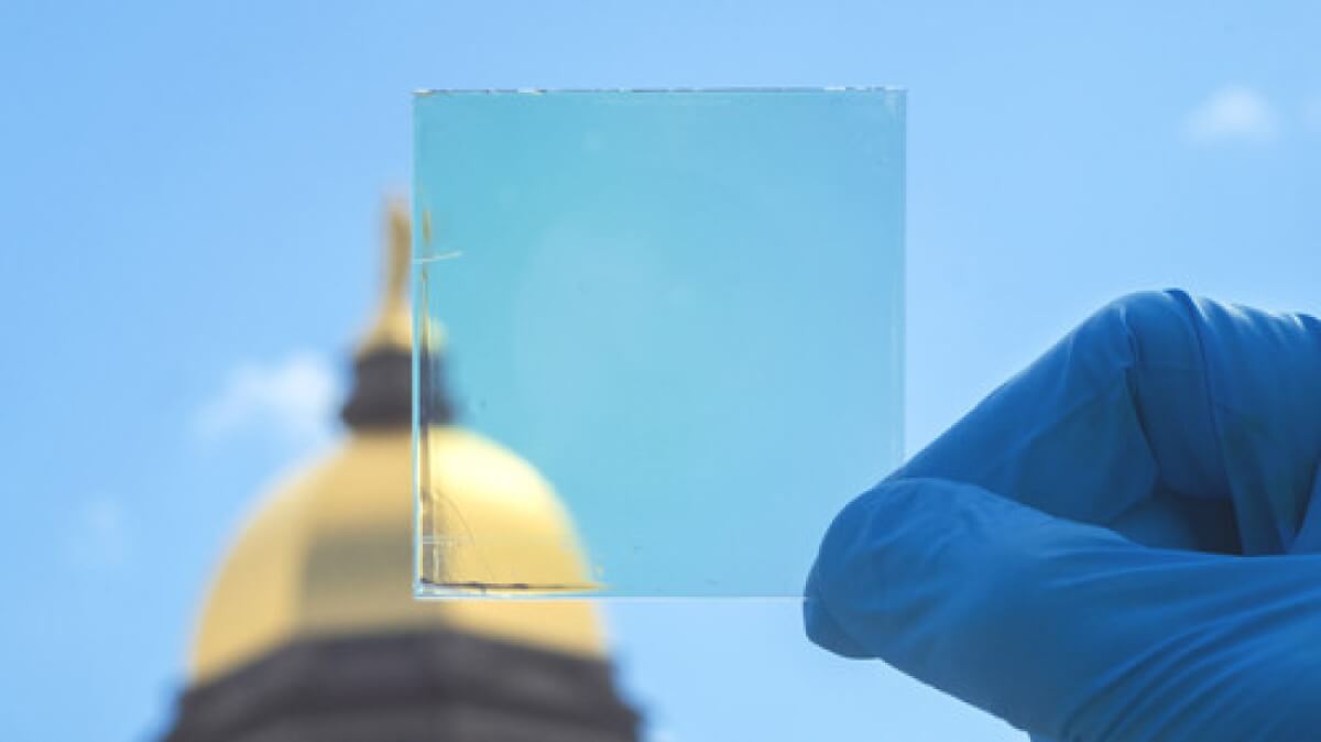 a new window coating to block heat-generating ultraviolet and infrared light and allow for visible light, regardless of the sun’s angle.