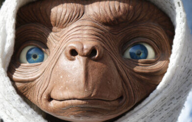 A waxwork of the "E.T. - the Extra-Terrestrial" character of the Steven Spielberg movie in Berlin.