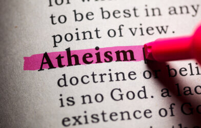 Dictionary definition of the word atheism.