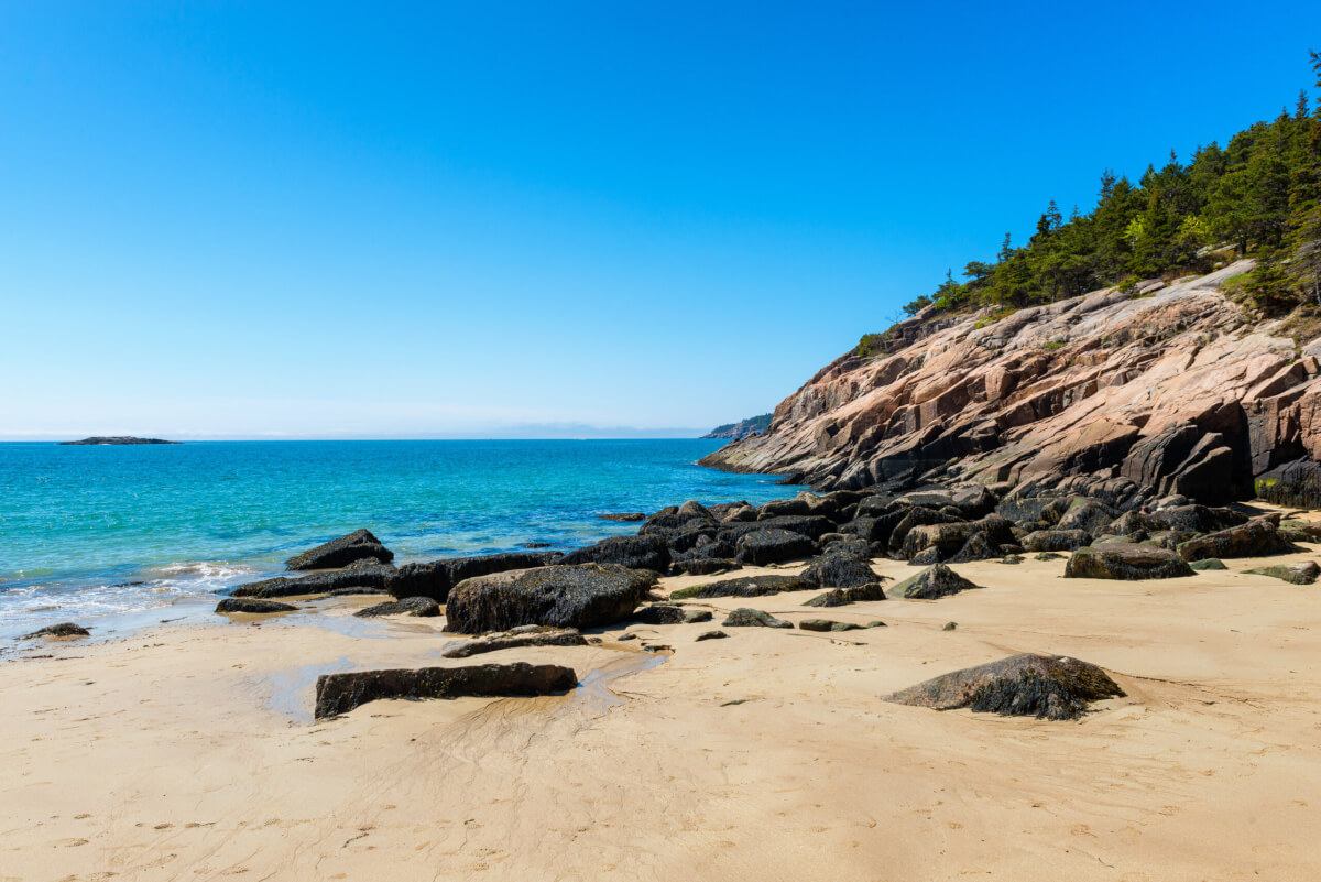 Sand Beach in Acadia National Park, Maine