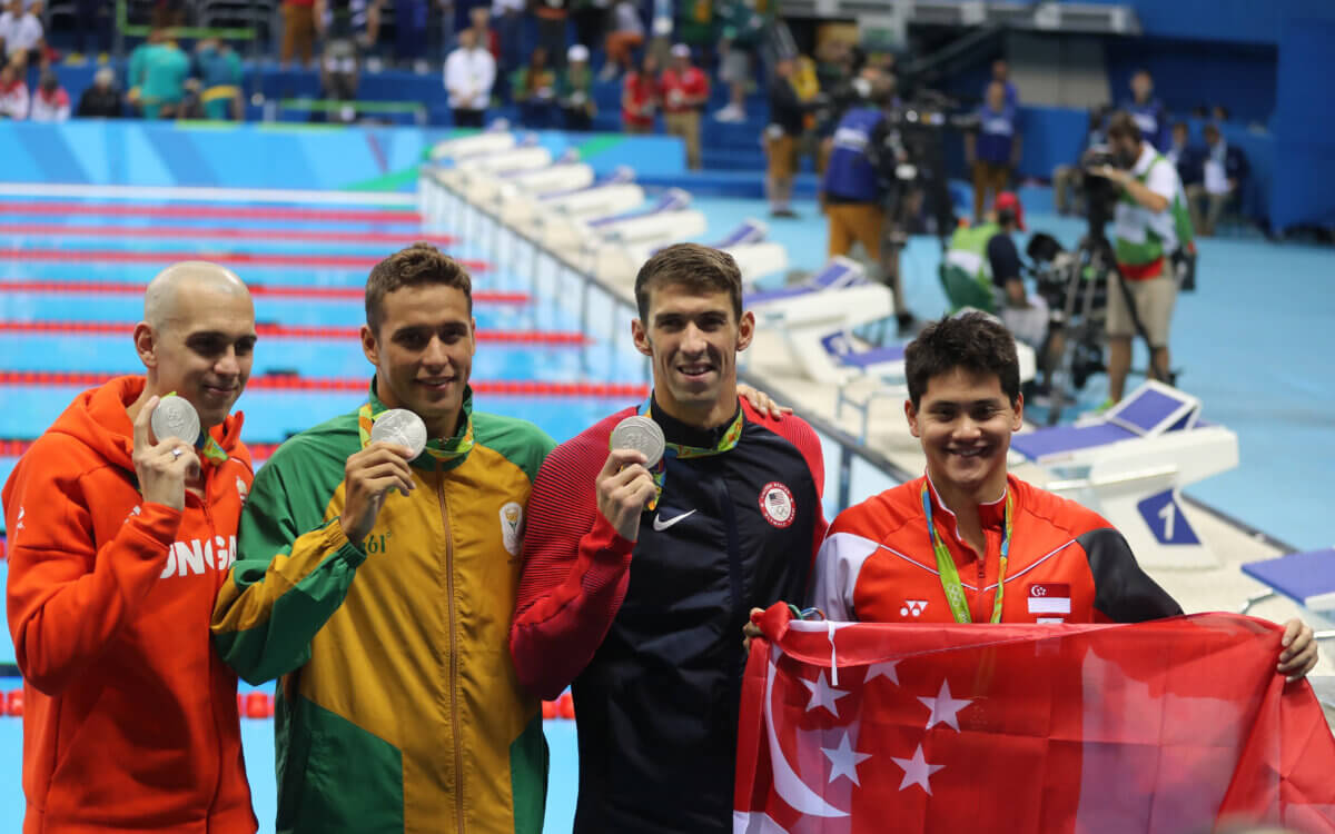 Michael Phelps silver medal